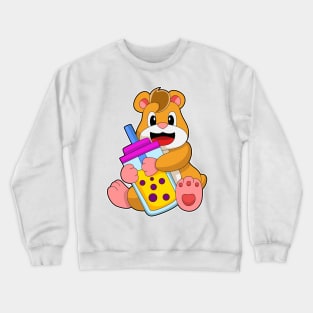 Hamster with Baby bottle Juice Crewneck Sweatshirt